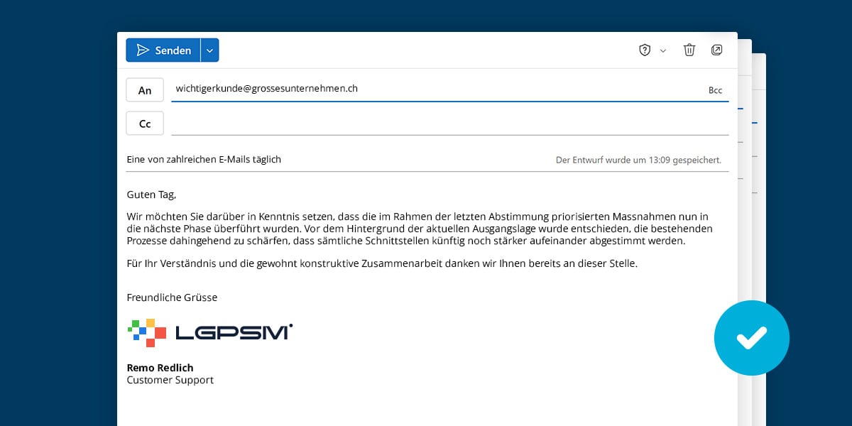einheitliche E-Mail Signatur durch Docugate