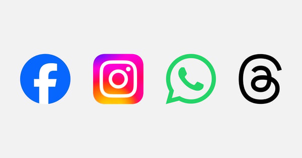 Meta Icons Werbeplattformen