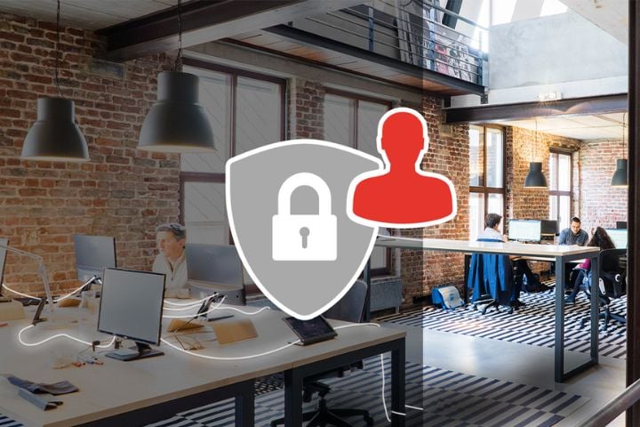 Symbolgrafik für Cyber Security Awareness mit Benutzer-Icon im Zentrum, umgeben von Schulung, Identifikation und Informationssicherheit – Fokus auf Mitarbeitersensibilisierung in der Schweiz.