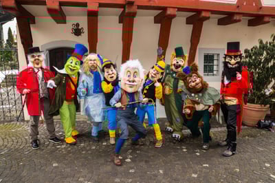 Näbelhüüler als Pinocchio an der Fasnacht.