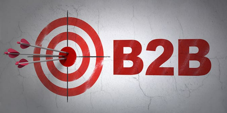 B2B mit Dartscheibe