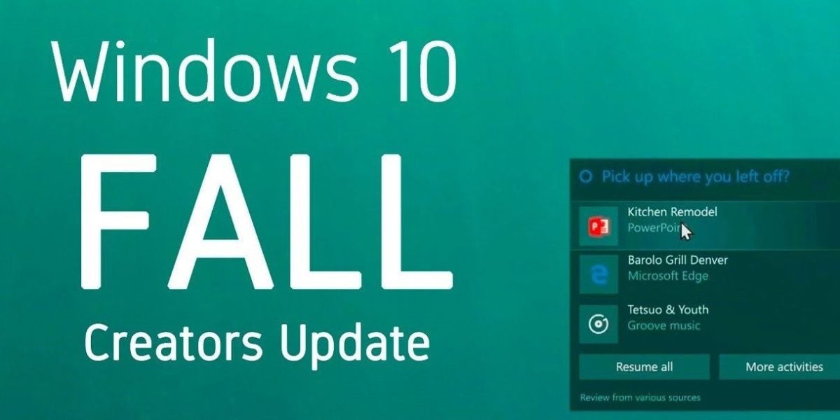 Windows 10 Fall Creators Update mit Wiederaufnahmefunktion von zuletzt genutzten Apps