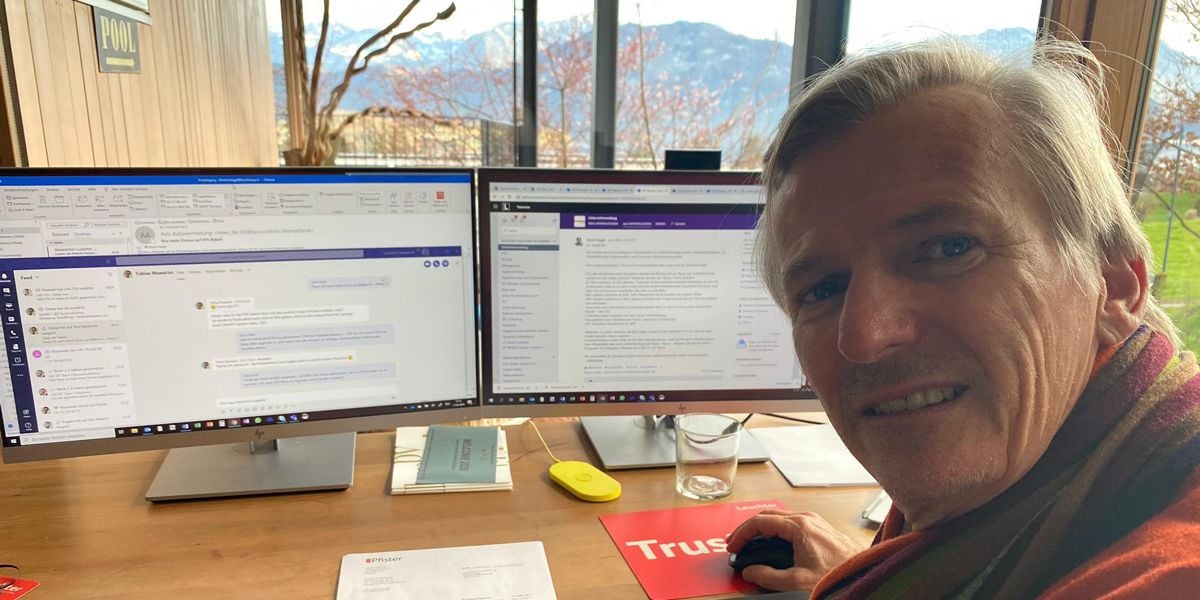 Daniel Jäggli im Homeoffice