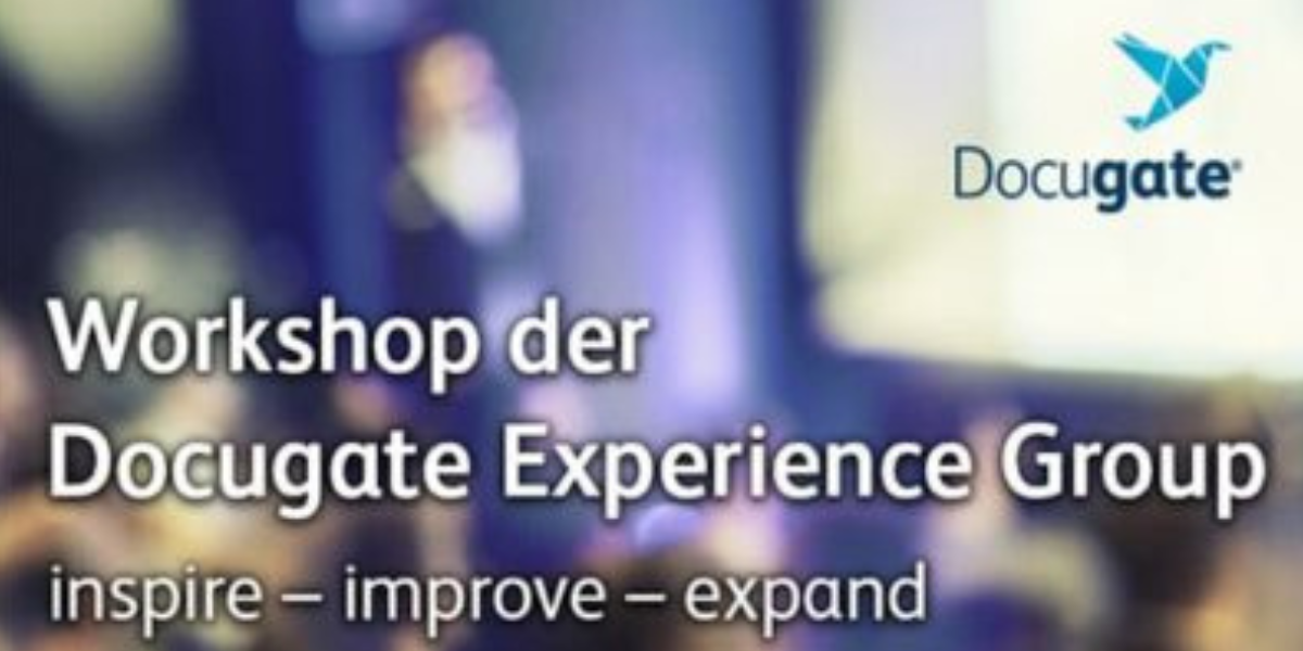 Workshop Headline mit Docugate Logo