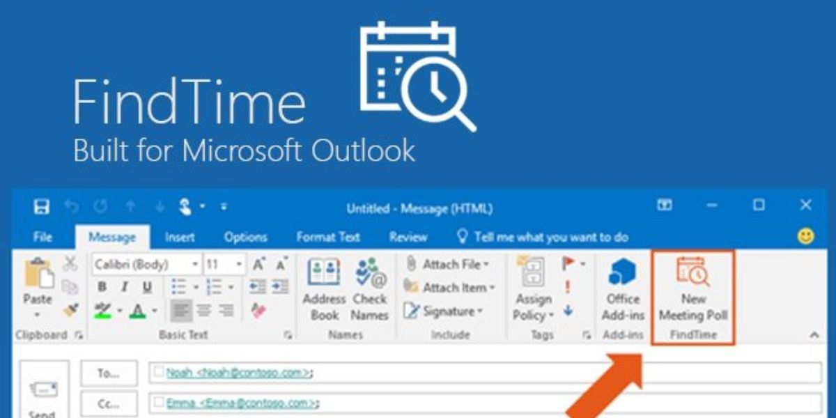 FindTime Add-in für Microsoft Outlook – Terminabstimmung direkt im E-Mail-Fenster erstellen