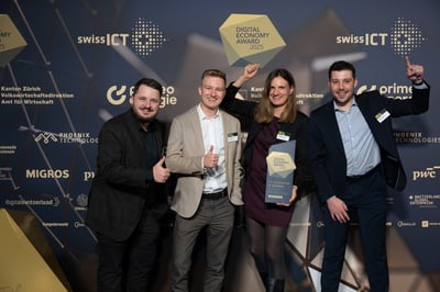 Die stolzen Award-Gewinner