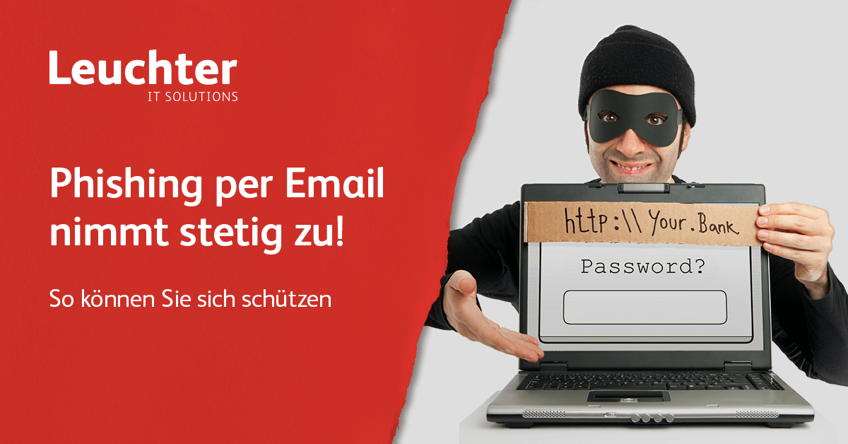 Phishing Warnung – gefälschte E-Mail mit Passwortabfrage auf Laptopbildschirm