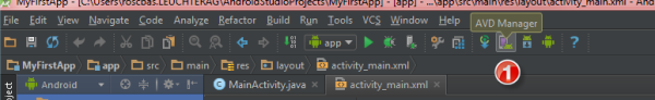 AVD Manager im Android Studio