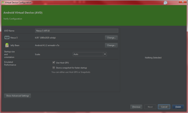 Android Emulator Assistent Zusammenfassung