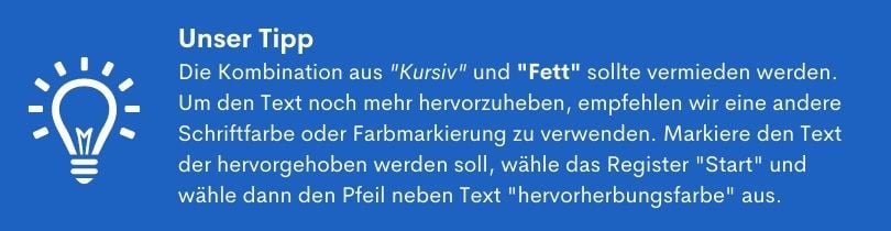 Betone wichtige Texte