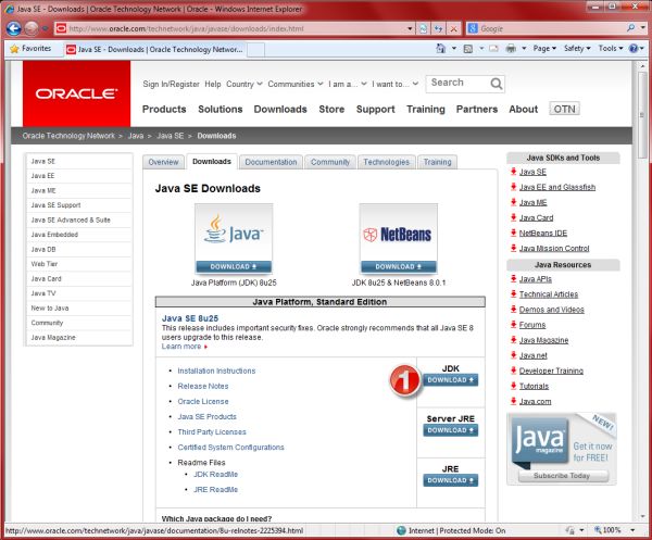 Java SE Development Kit 8 Downloads