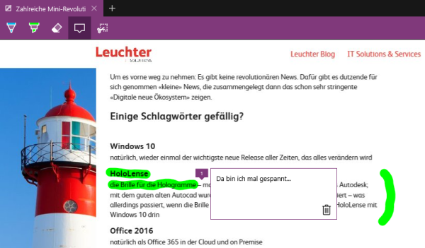 Kommentarfunktion
