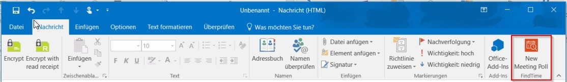 FindTime Outlook