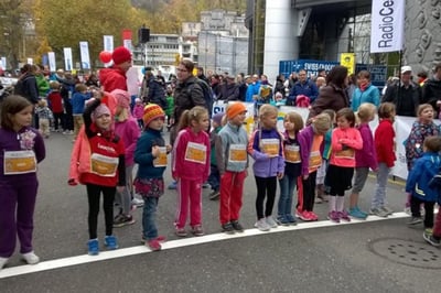 Leuchter Mitarbeitende Swiss City Marathon in Luzern