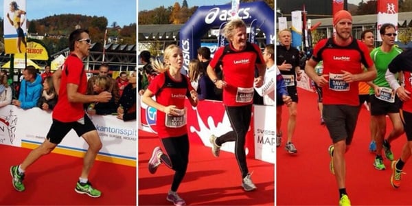 Leuchter Mitarbeitende Swiss City Marathon in Luzern