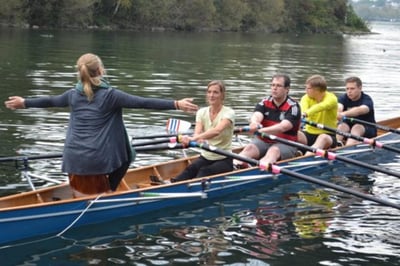 Leuchter Rudertraining