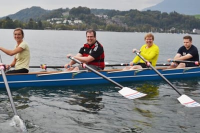 Leuchter Rudertraining