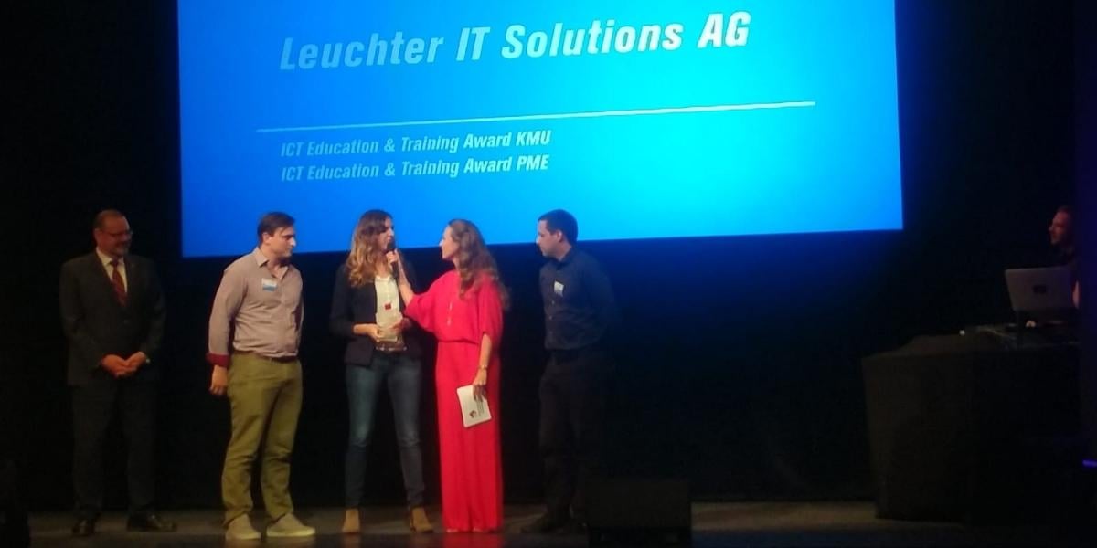 Preisverleihung ICT Education & Training Award KMU-1