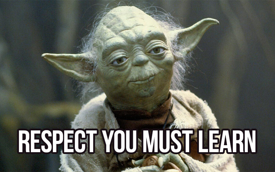 Yoda Meme mit Text 