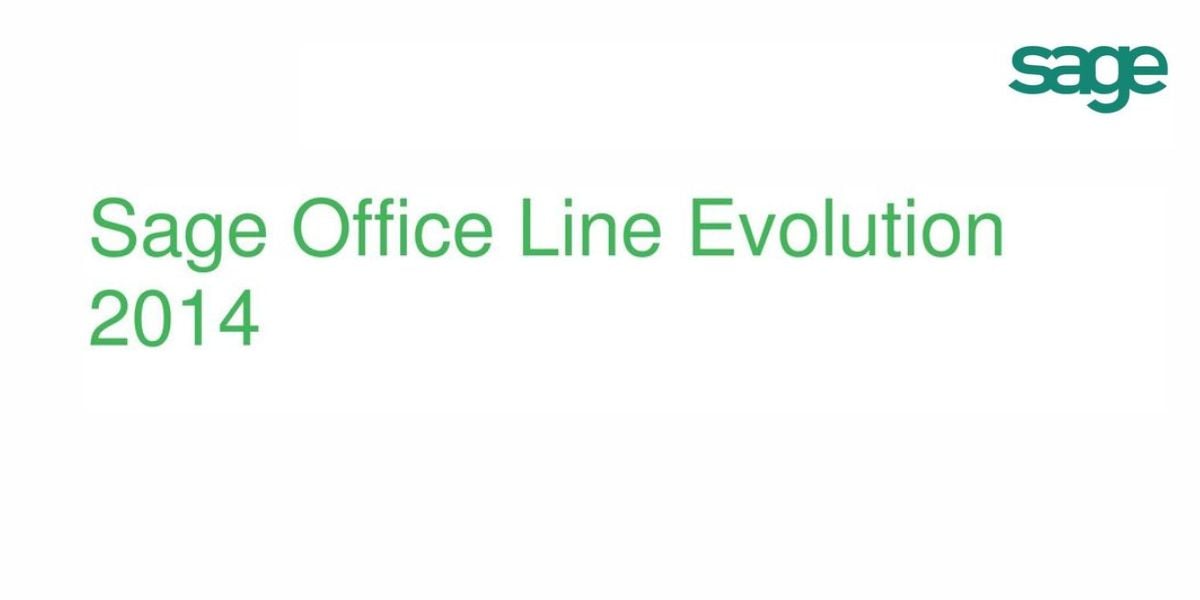 Sage Office Line Evolution 2014