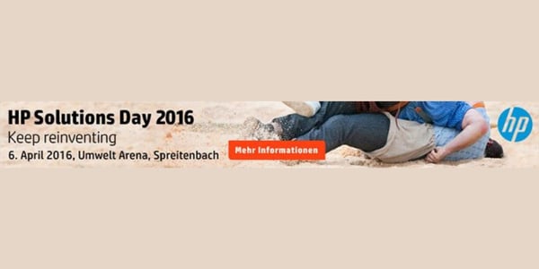 HP Solutions Day 2016 | Mehr Informationen zum  6. April 2016