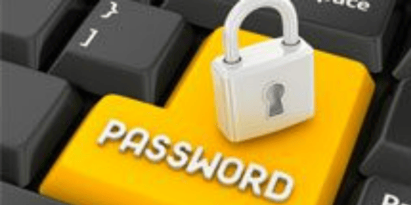 gelbe Entertaste mit Passwort darauf geschrieben 