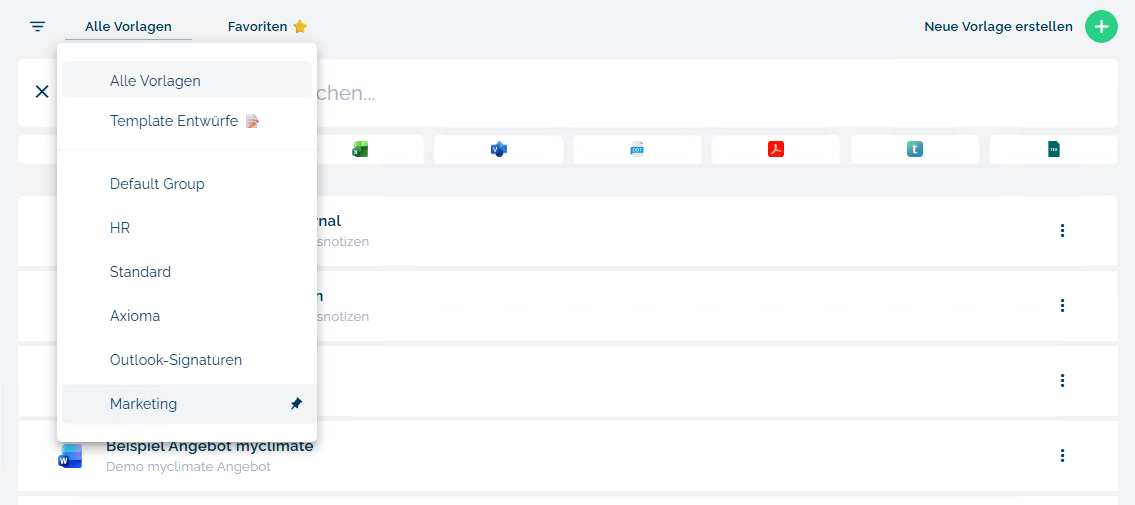 docugate-vorlagensuche-filter